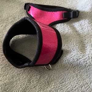 Pink sparkles dog harness size medium